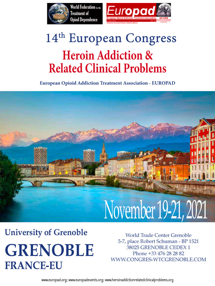 14th European Congress
Heroin Addiction & Related Clinical Problems