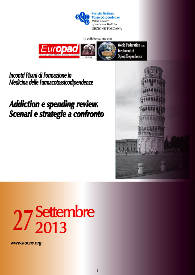 Addiction e spending review. Scenari e strategie a confronto