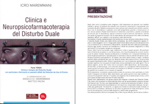 Clinica e Neuropsicofarmacoterapia del Disturbo Duale
(Parte Terza)