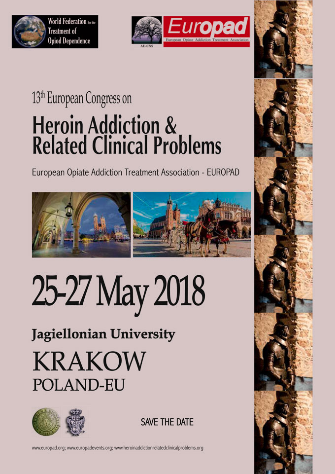 13th European Congress on Heroin Addition & Related Clinical Problems 25-27 may 2018